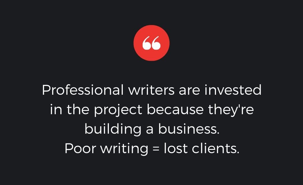 Poor writing equals lost clients