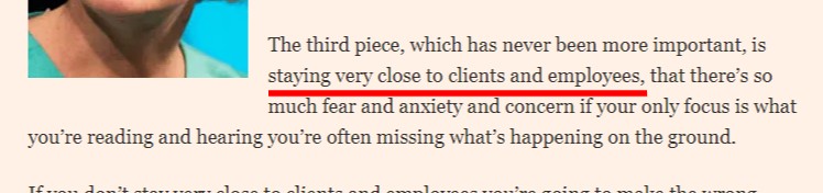 Screenshot: Strong leadership for uncertain times | Financial Times